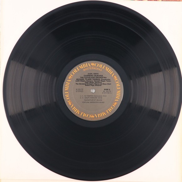 Carl Orff: Michael Tilson Thomas, Cleveland Orchestra Carmina Burana LP Record - Picture 10 of 12